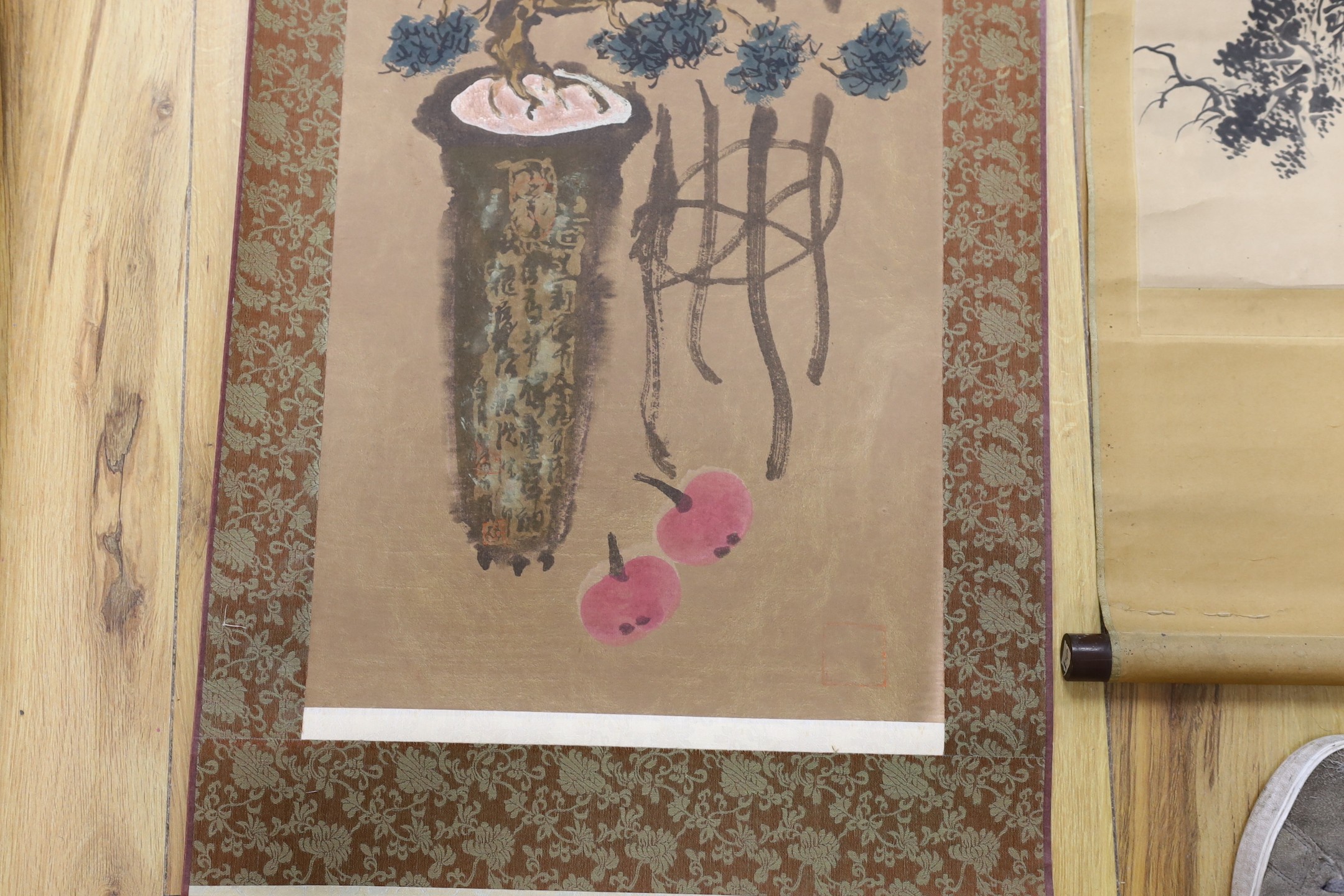 Two Chinese scroll pictures